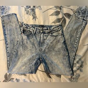 Abercrombie white wash jeans